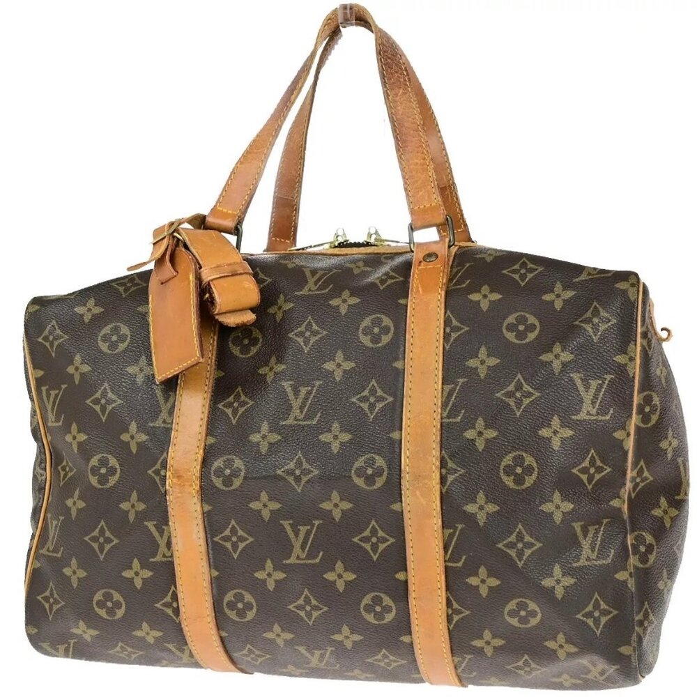 LOUIS VUITTON Sac Souple 35 Travel Hand Bag Monogram Leather BN - Picture 15 of 16